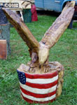 Eagle with Flags